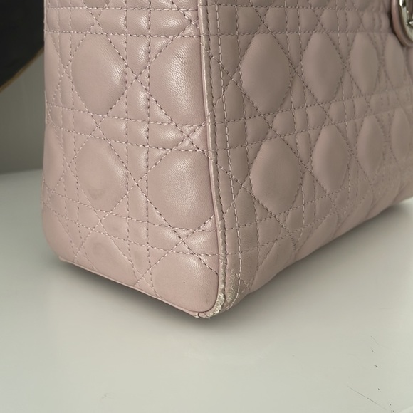 SOLD Christian Dior Lady Dior Medium Pink bag - Picture 9 of 9